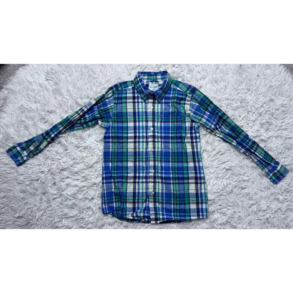 3 piece boys button down plaid shirt bundle size 10-12 by The Children’s Place,